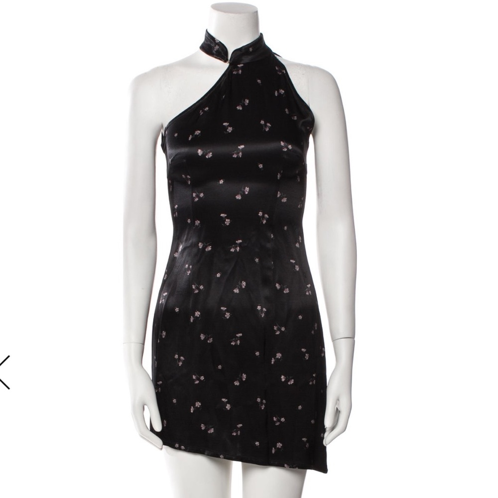 NWOT Kim Shui Black Floral Mini Dress
